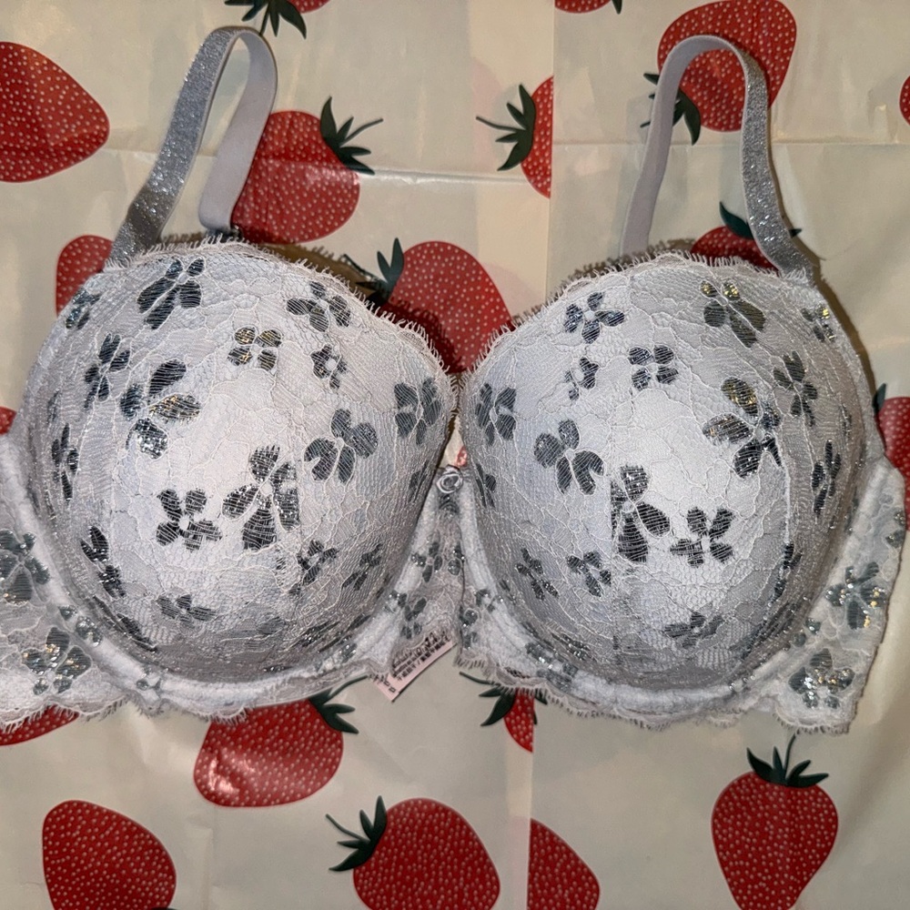 Victoria's Secret Silver and Light Gray Bra